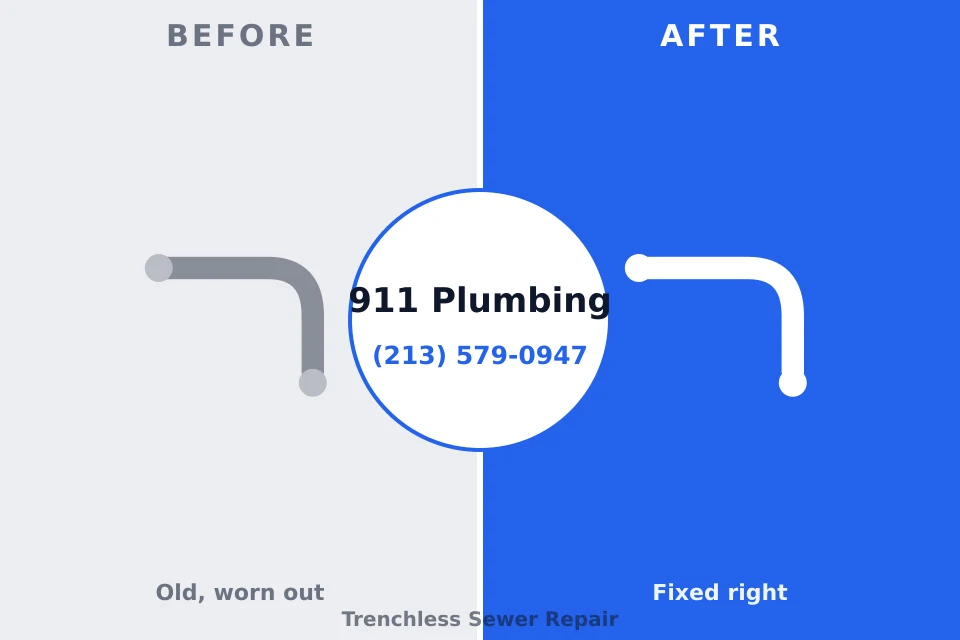 Before and after: plumbing company Roseville, CA